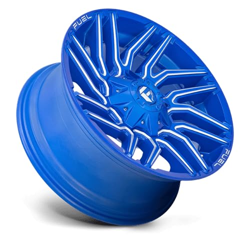 Fuel 1PC D774 TYPHOON 20X9 8X165.1 Anodized Blue Milled Rim Wheel