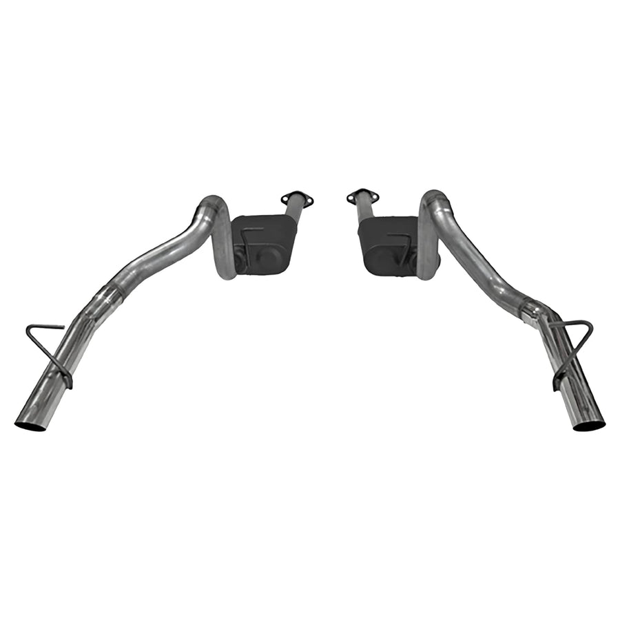American Thunder Flowmaster 817213 Cat-Back Exhaust Kit 2.5 Inch Stainless Steel Polished 304 Stainless Steel Tips Compatible with 1987-1993 Ford Mustang LX 5.0 and 1986 Mustang GT