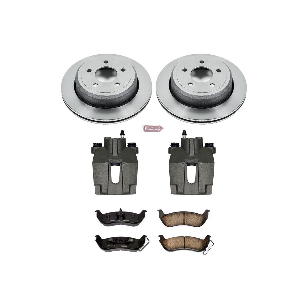 Power Stop KCOE1368 Brake Kit Rear Stock Replacement (with Calipers) For Ford Crown Victoria 2003-2011, Mercury Grand Marquis 2003-2011, Mercury Marauder 2003-2004 [Model Specific]