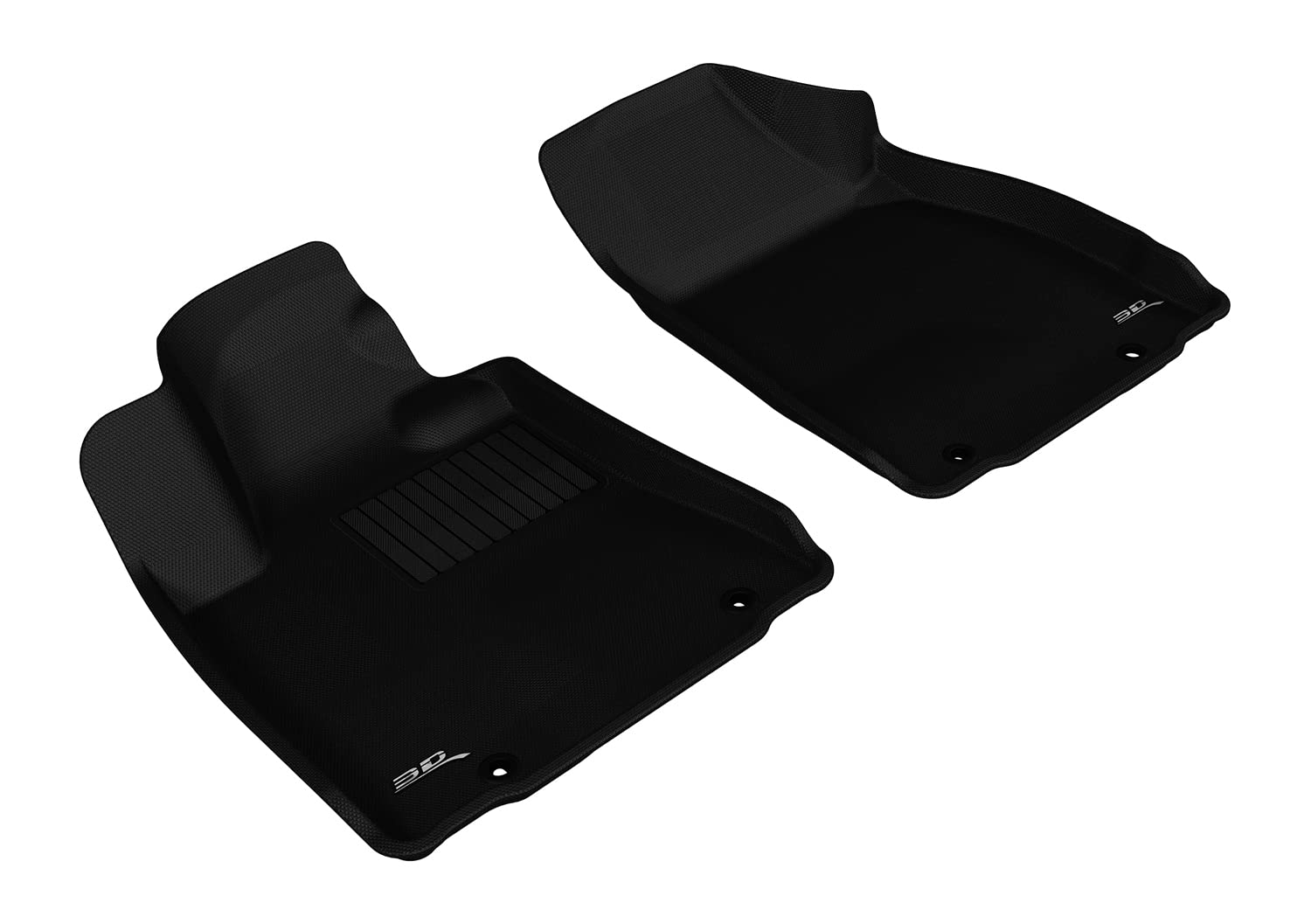 Kagu Floor Mat (Black) 3D MAXpider Custom Fit for 2010-2012 Lexus RX350/450H - 1ST Row