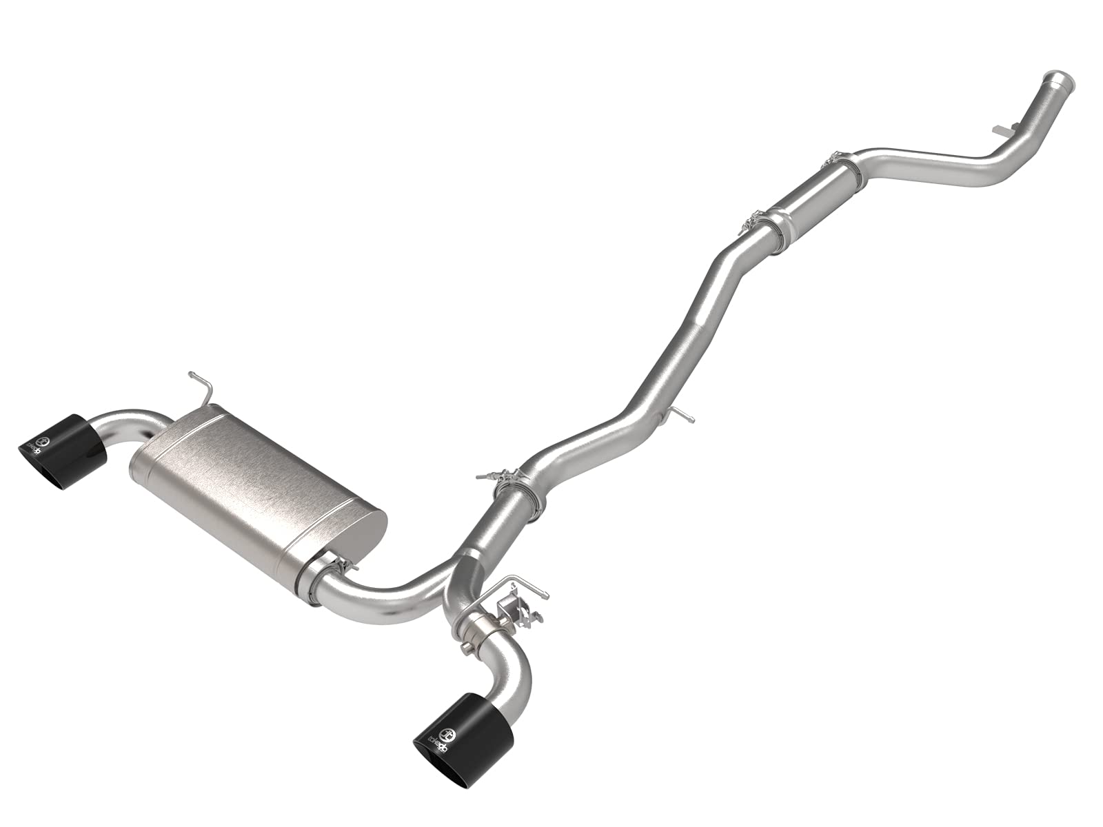 Takeda aFe Power 49-36050-B 3 IN to 2-1/2 IN 304 Stainless Steel Cat-Back Exhaust System w/Black Tip, fits Toyota GR Supra (A90) 2021 L4-2.0L (t)
