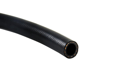 150-04 HPS 150 Series NBR Braided Push-On Hose for AN Fitting, Size: AN-4, Maximum Pressure: 250 psi, 1 Feet, Black