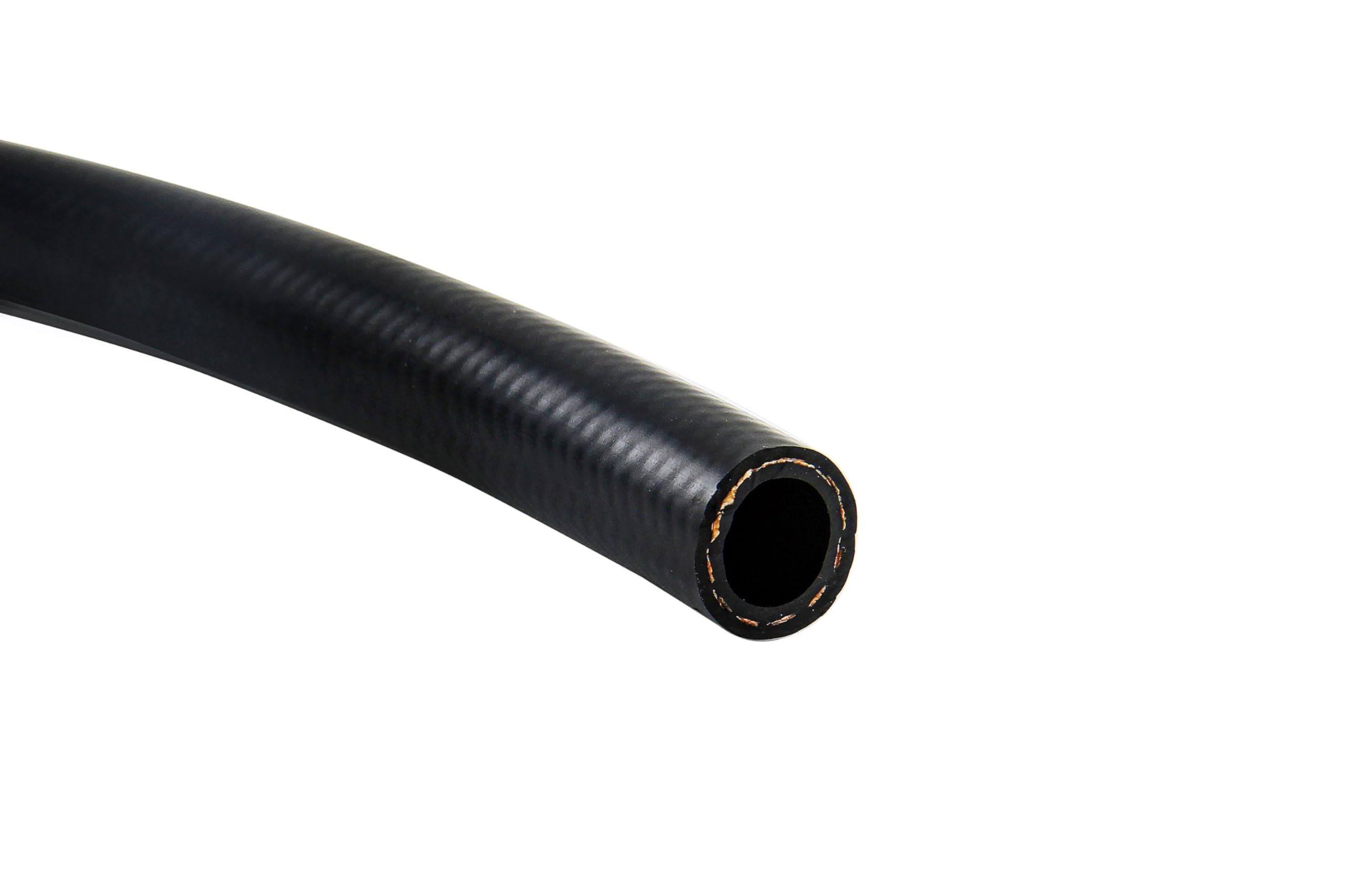 150-06 HPS 150 Series NBR Braided Push-On Hose for AN Fitting, Size: AN-6, Maximum Pressure: 250 psi, 1 Feet, Black