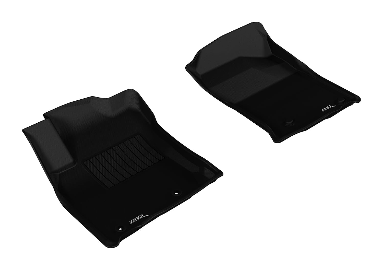 Kagu 3D MAXpider Custom Fit Floor Mat (Black) Compatible with Toyota Prado 150 2012-2018 - Front Row
