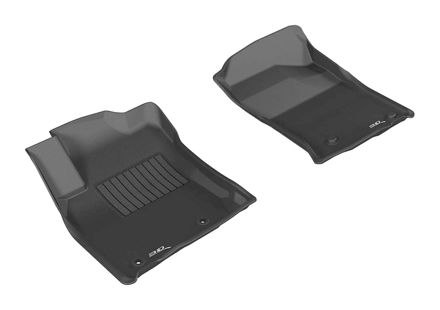 Kagu 3D MAXpider Custom Fit Floor Mat (Black) Compatible with Toyota Prado 150 2012-2018 - Front Row