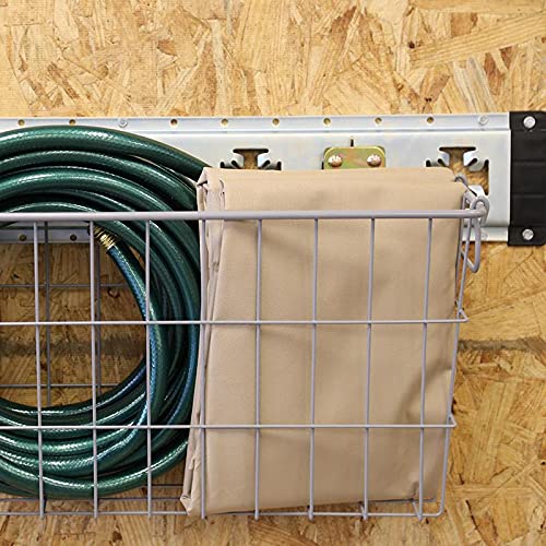 Steel Medium Track Basket, 12" H x 24" W x 6" D