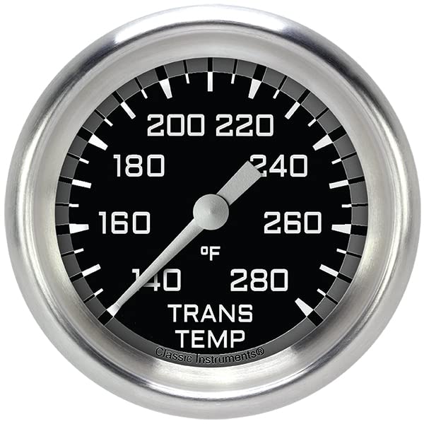 AX327GAPF Classic Instruments AutoCross Gray 2-5/8" Transmission Temperature Gauge