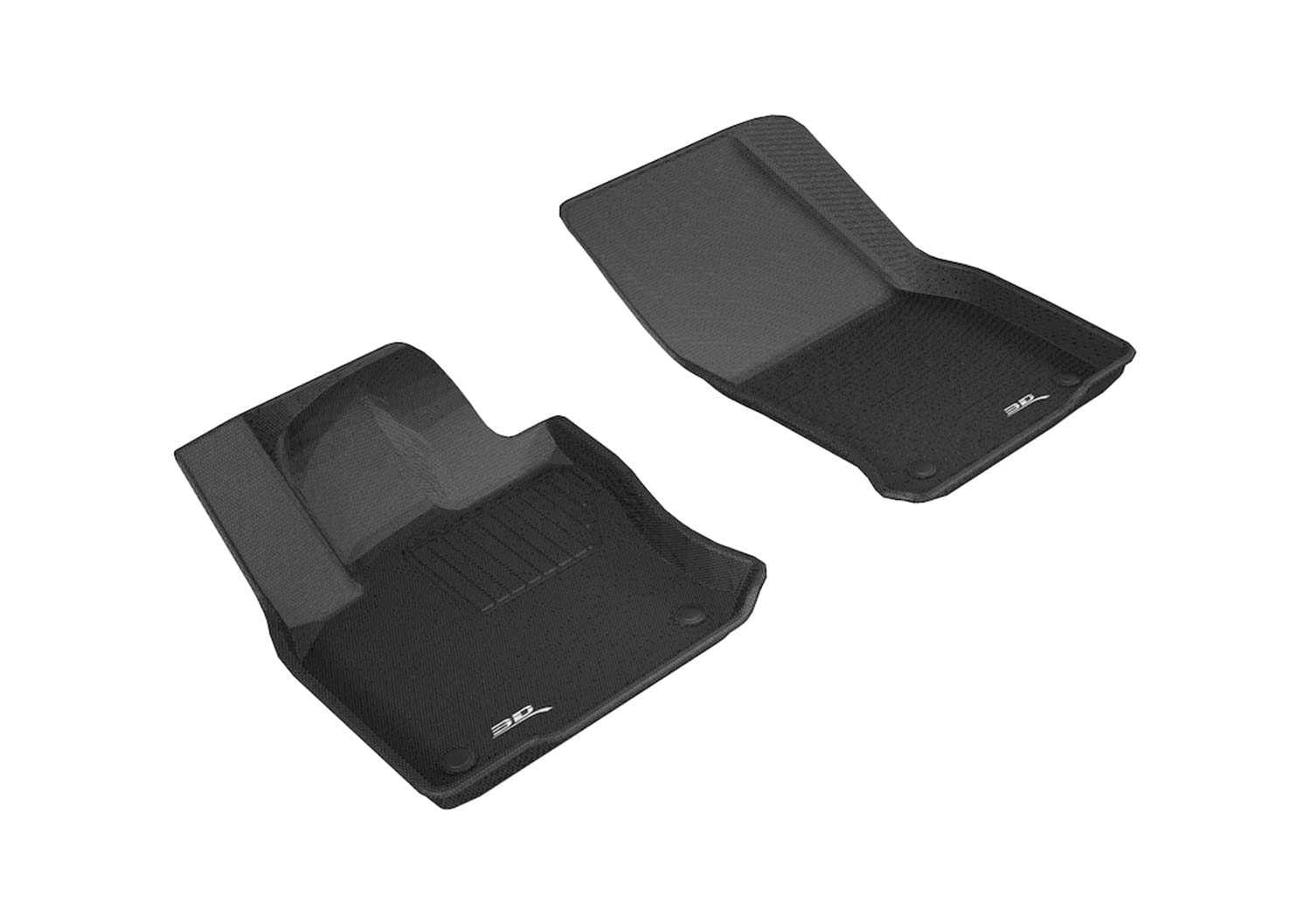 Kagu 3D MAXpider Custom Fit Floor Mat (Black) Compatible with Volkswagen TIGUAN 2018-2026 /TAOS 2022-2026 - Front Row