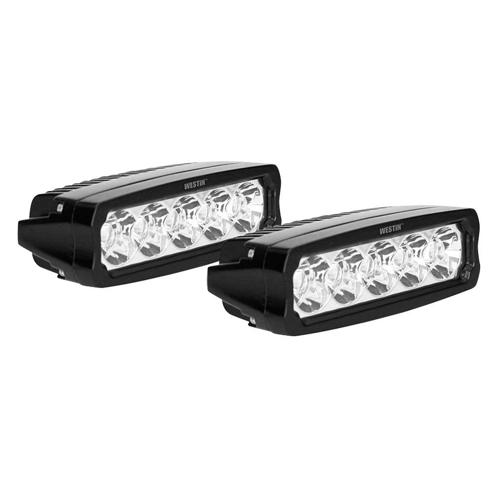 5.5 in. EF LED Single Row Light Bar WESTIN AUTOMOTIVE 09-12232-PR with 3W Epistar, Black - Set of 2