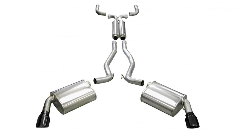 Cat-Back Exhaust System CORSA 14952BLK with X-Pipe