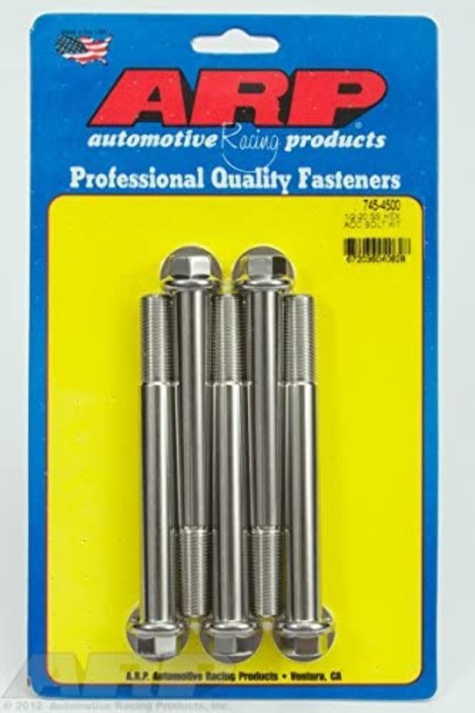 ARP 1/2-20" x 4.500 UHL 6-Point Stainless Steel Bolt Kit - 5 Piece 745-4500