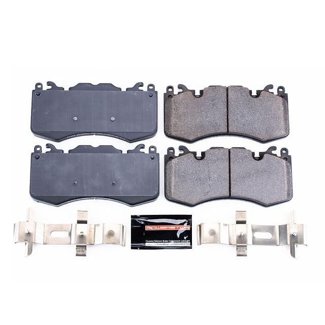 Power Stop Z23-1426 Z23 Sport Carbon Fiber Infused Ceramic Brake Pads with Hardware For Defender 110, Defender, Range Rover, Range Rover Sport [Model Specific]