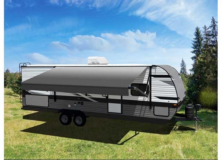 Canopy/Roll Tube Velarium VR14002000 - 14', Charcoal Fade