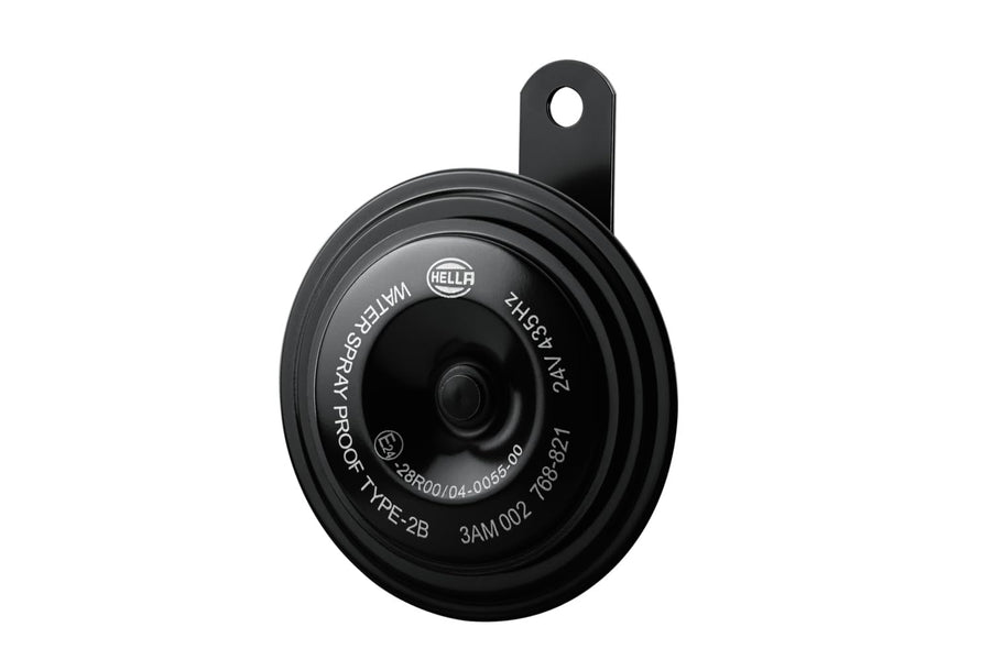 92mm HELLA 002768821 Black 24V Disc Horn Kit (Universal Fit)