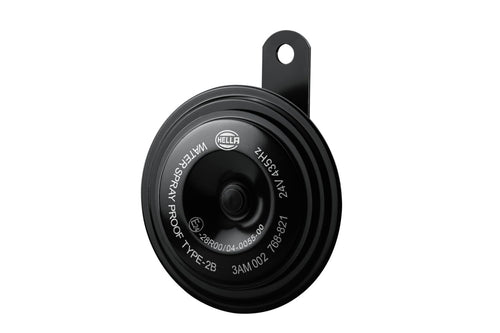 92mm HELLA 002768821 Black 24V Disc Horn Kit (Universal Fit)
