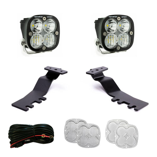Baja Designs A-Pillar Light Kit Squadron Sport for Toyota 4Runner 2025+ - 2 PCS LED Lights with Toggle Harness and A-Pillar Mounting Accessories (Driving Combo; Clear)