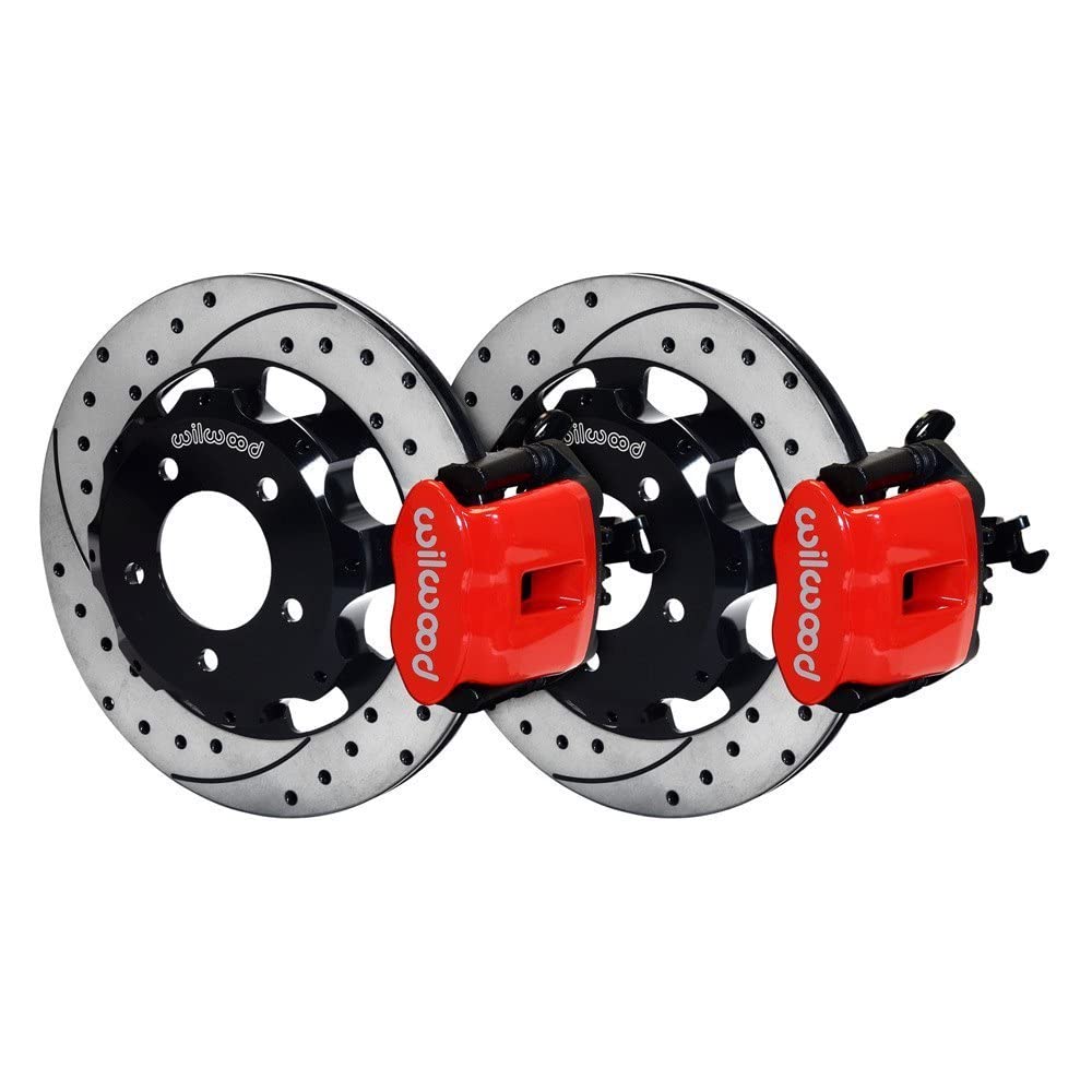 Rear CPB Kit, 12.19", Drilled, Red