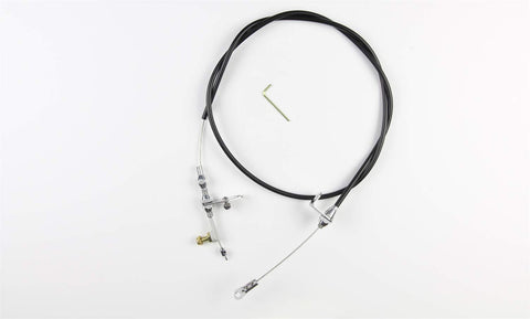 Kickdown Cable Kit Lokar KDP-2FMXU with Polished Fitting Black Housing for Ford FMX