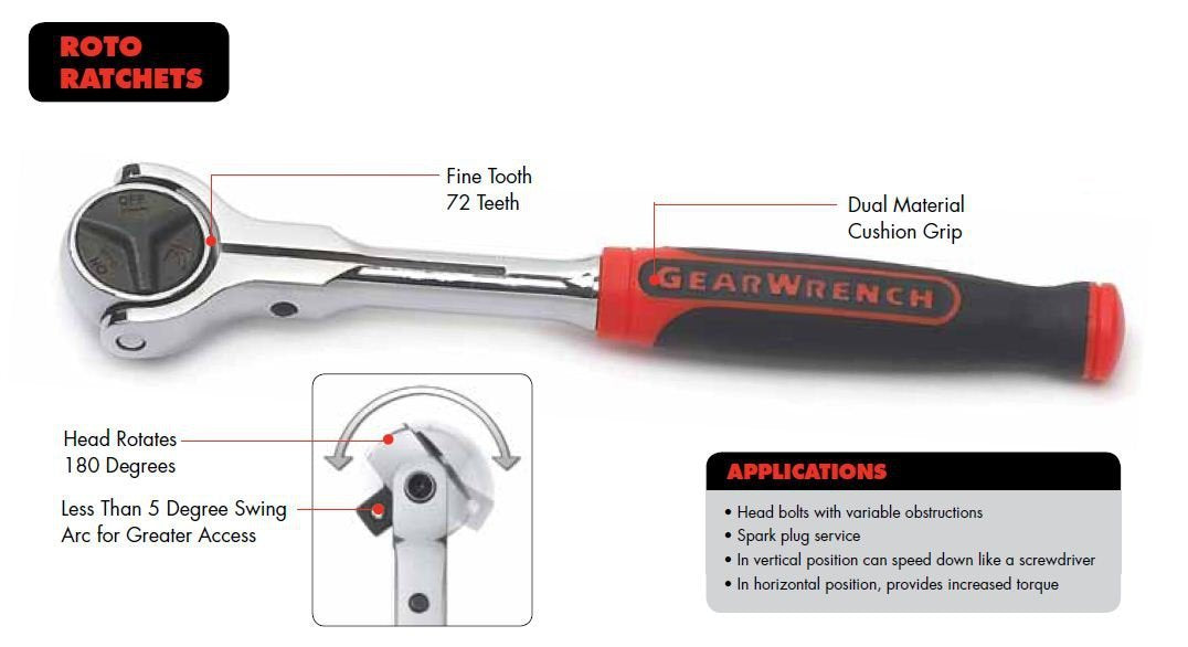 3/8 Gearwrench ROTO RATCHET
