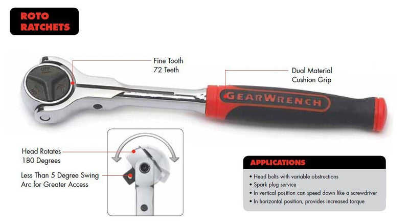 3/8 Gearwrench ROTO RATCHET