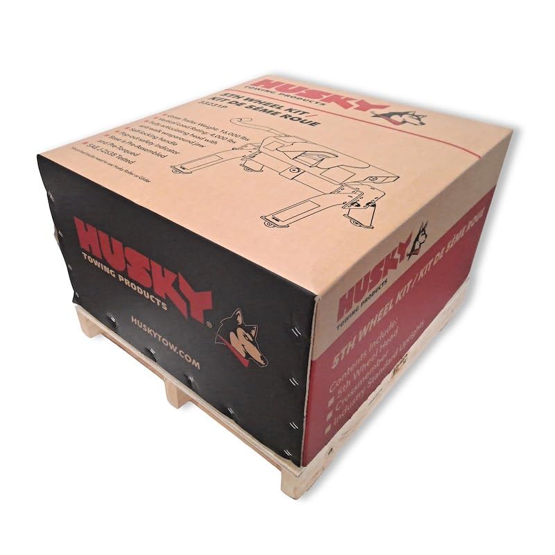 Husky Towing Fifth Wheel Trailer Hitch 33231P Fits Ford F-250 Super Duty 1999-2026 W Series Includes Fifth Wheel Head with Wrap Around Jaw/Head Support and Legs