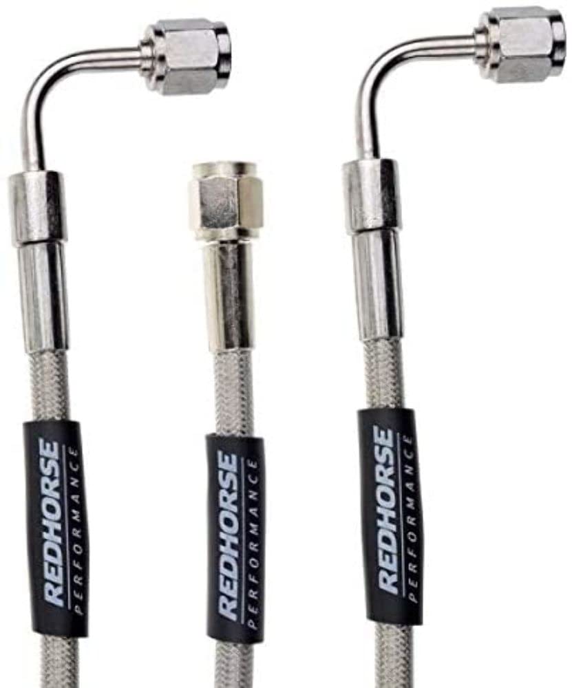 Performance Red Horse 3390-03-60 Straight -3 To 90 Degree -3 60" Pre -Assembled Brake Line
