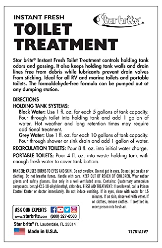 Instant Fresh STAR BRITE Toilet Treatment 6 Pack - Lemon (071761)