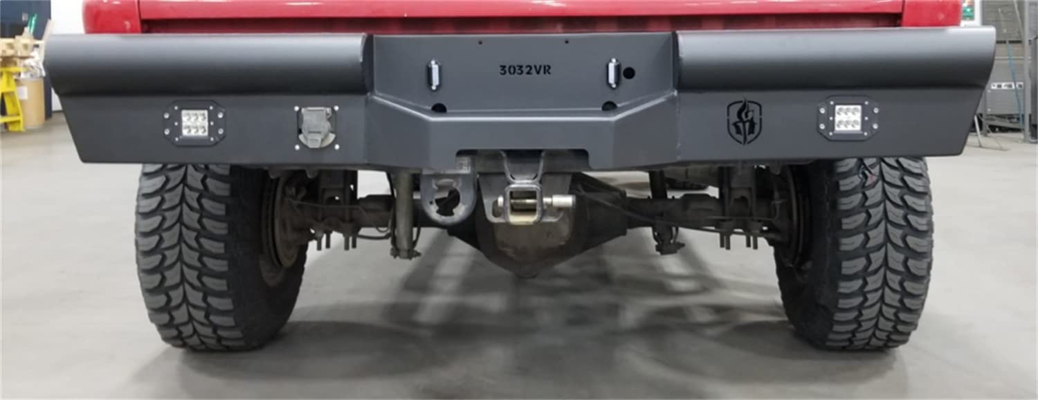 Vaquero Series Road Armor 3032VR0B Full Width Black Powder Coat Rear HD Bumper