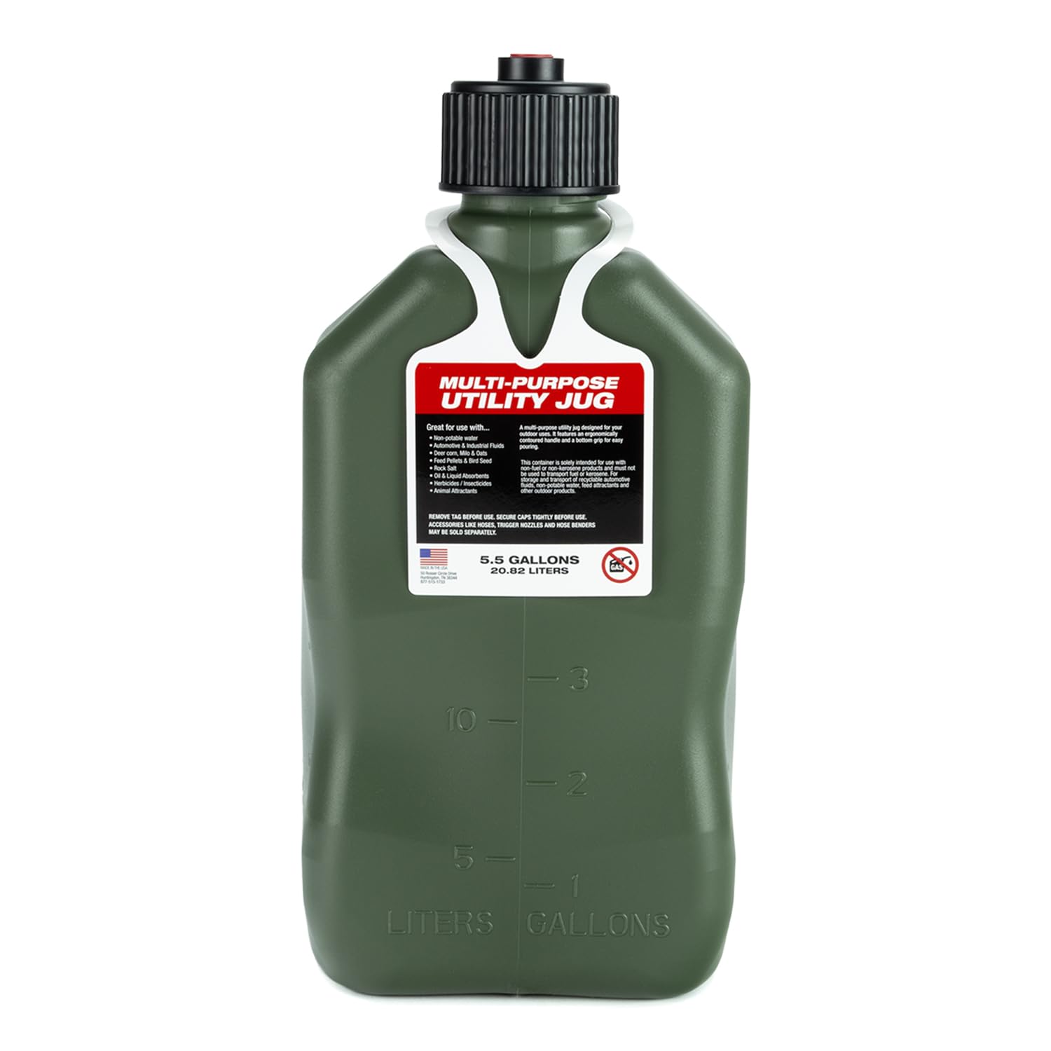 5.5 Gallon Square Camo Racing Motorsports Jug VP Racing 3842-CA
