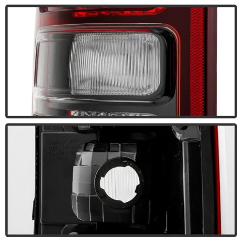 Dodge Ram 1500 Big Horn/Tradesman Spyder Halogen Black Bezel Red Len Tail Light - OE Left (CH2800221)