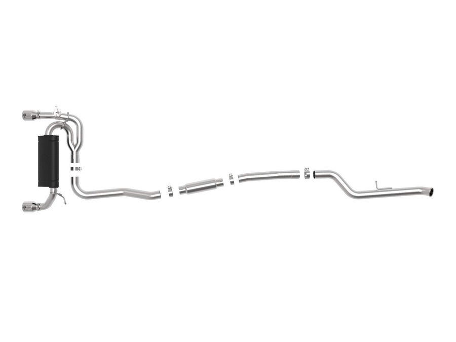 MACH Force-XP aFe Power 3 IN to 2-1/2 IN 304 Stainless Steel Cat-Back Exhaust Polished