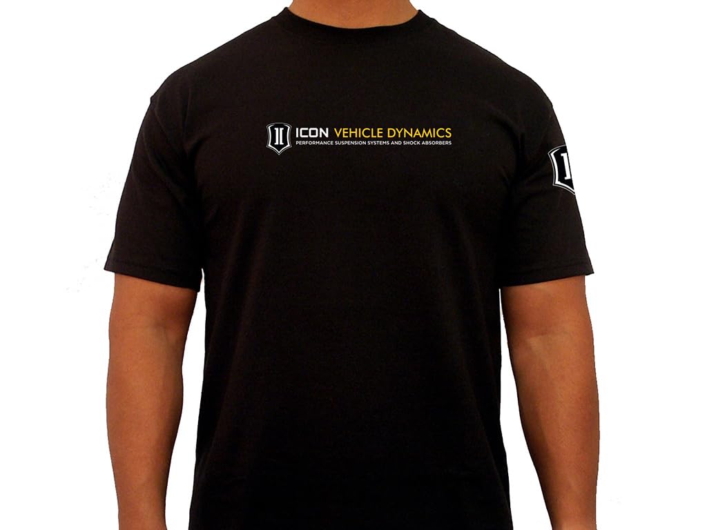 Large ICON Standard-Logo Tee Black, ICON-TEE-STD-BLK-L