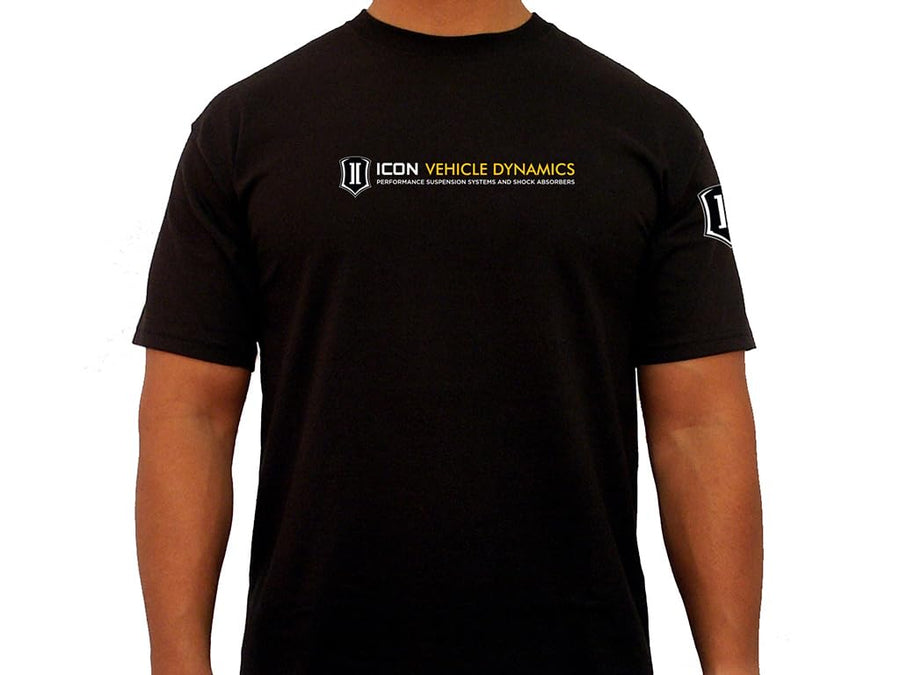 Large ICON Standard-Logo Tee Black, ICON-TEE-STD-BLK-L