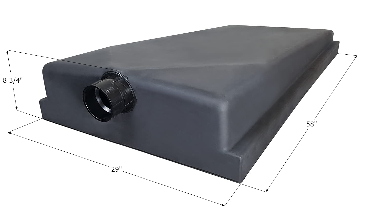 Holding Tank ICON 14321, H3678, 58 x 29 x 8 3/4, 45 Gal.