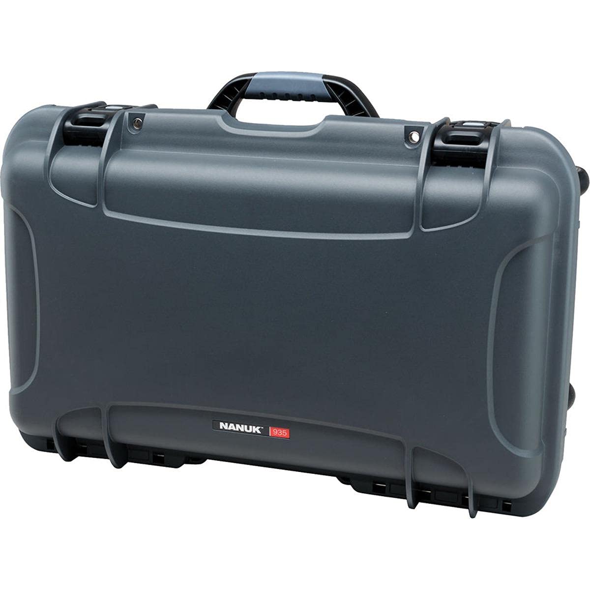 Hard Case NANUK 935 with Padded Divider – Waterproof Equipment Case with Wheels, 22” x 14” x 9” – Dustproof and Impact Resistant, Airline Carry-On Approved – Graphite