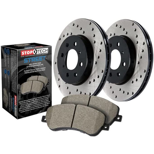 Rear Stoptech 939.46510 Street Axle Pack, Drilled