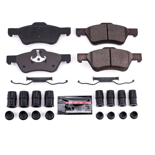 Power Stop Z23-1047C Z23 Evolution Sport Carbon Fiber Infused Ceramic Brake Pads with Hardware Front