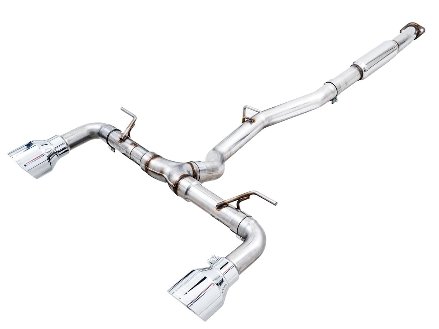Subaru BRZ/ AWE Toyota GR86/ Toyota 86 Track Edition Cat-Back Exhaust- Chrome Silver Tips