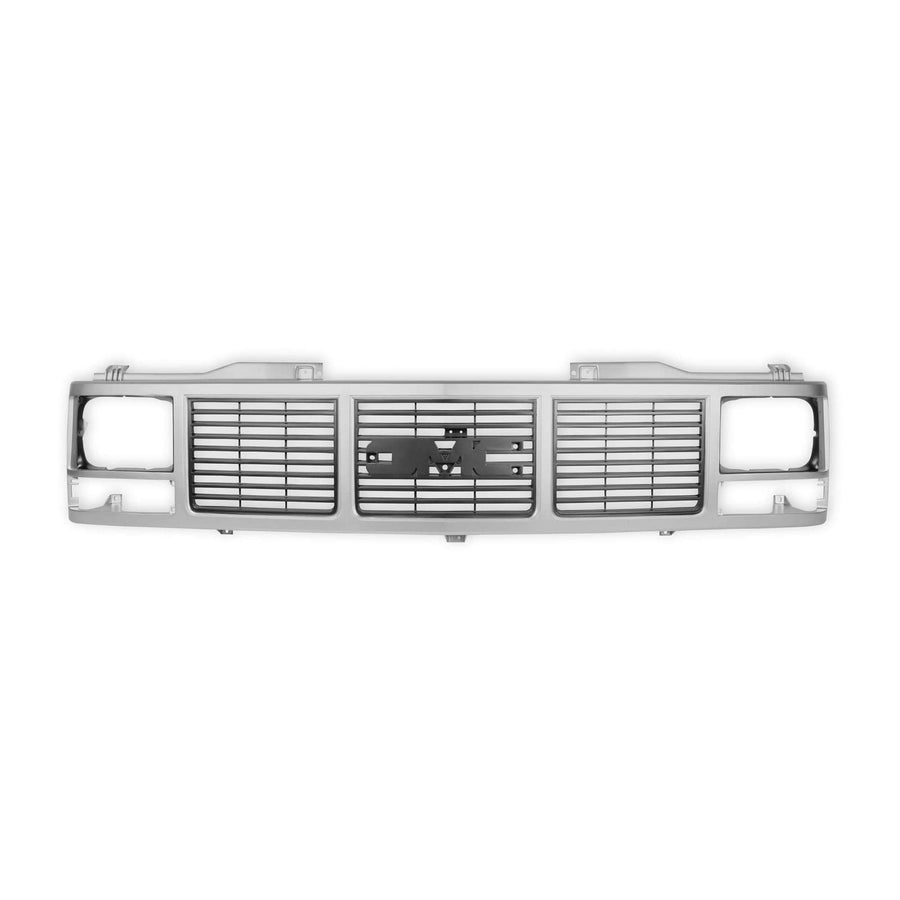 GMC Grille Holley 04-367, Single Headlight, Silver 88-93 GMT400