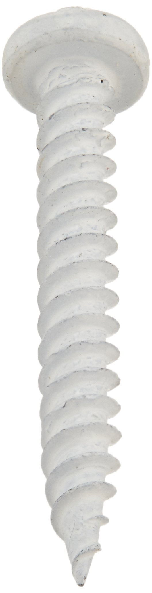 8 X 1-1/4 White Pan Head Square Recess Screw AP Products - Pack of 500