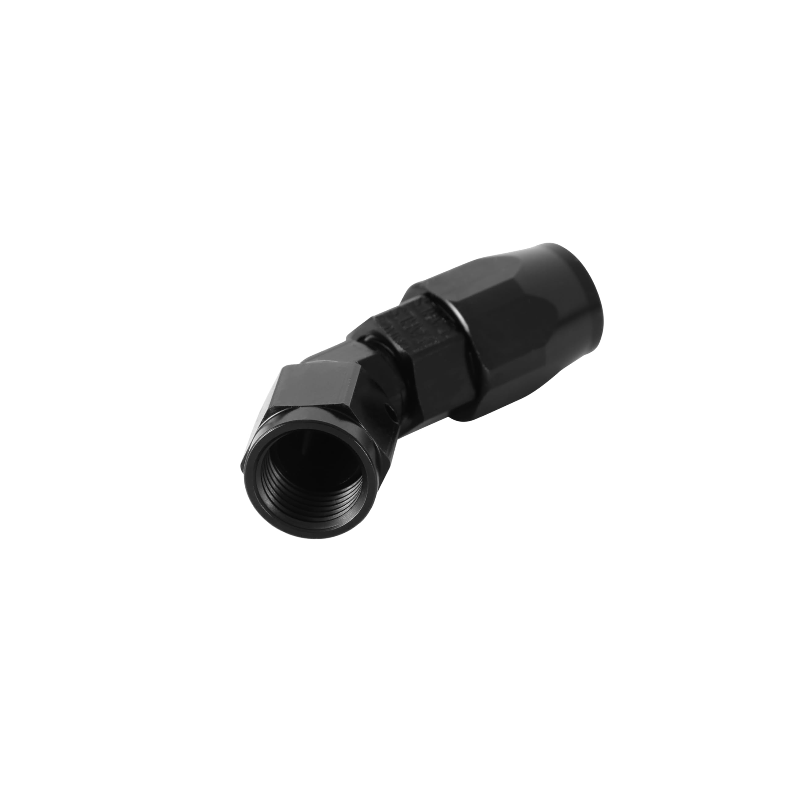 Earl's 45 Degree Swivel-Seal® Hose End -6 AN - Black - Clamshell Package AT804506ERLP