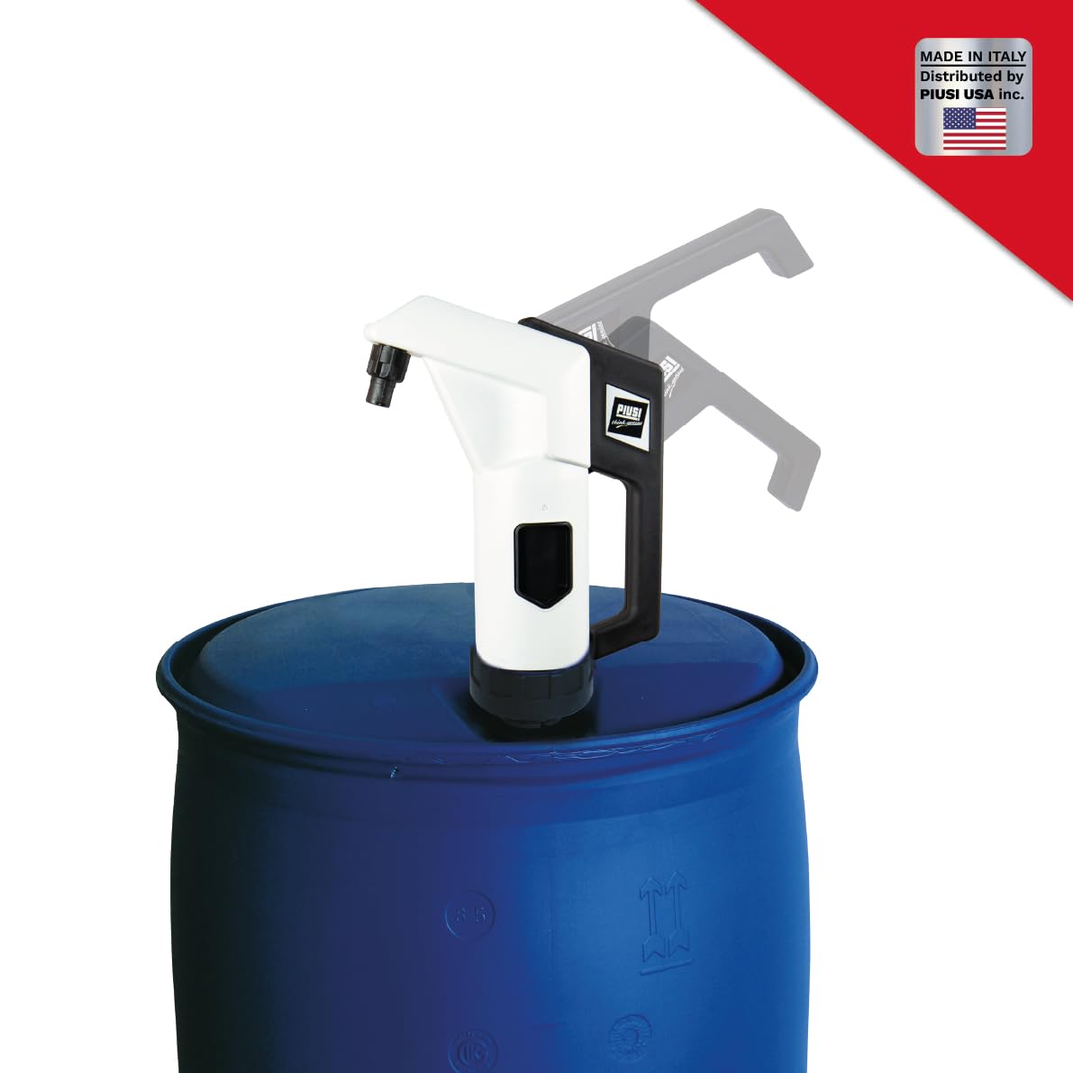 Piusi DEF Piston Hand Pump Suzzarablue Drum Dispensing Pump with Suction Adapter Technopolymer Construction ISO 22241 Compliant for Diesel Exhaust Fluid