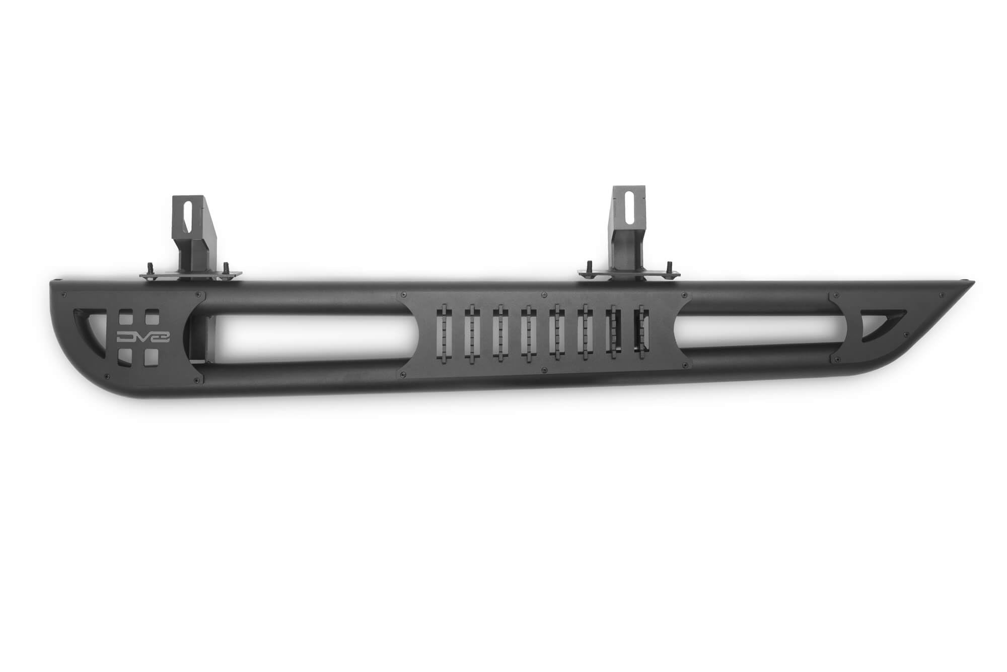 DV8 Offroad OE Plus Side Steps for The Jeep Wrangler JK 2-Door 2007-2018 | Body/Pinch Weld Mounted Side Steps | Anti-Slip Design Provides Excellent Grip for Stepping