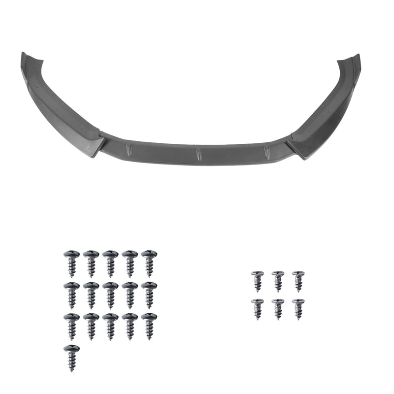 Matte Black Spec-D Tuning Front Bumper Lip Compatible with 2017-2018 Audi A4, 2018 S4