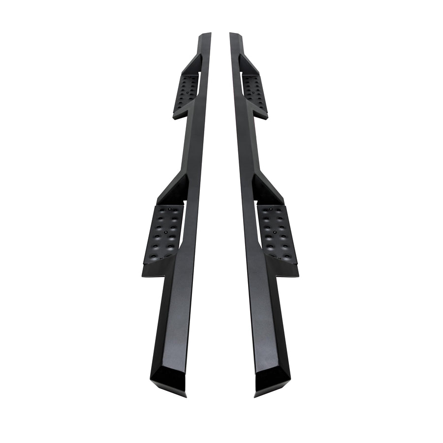 Westin HDX 56-11955 Drop Nerf Step Bars fits 2004-2013 Silverado Sierra 1500 Crew Cab 2001-2019 2500 3500 Crew Cab (Body Mount) Textured Black 1 Pair