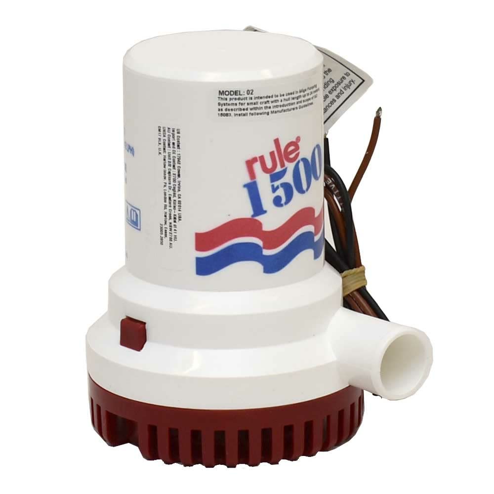 1500GPH PUMP BILGE 12VDC