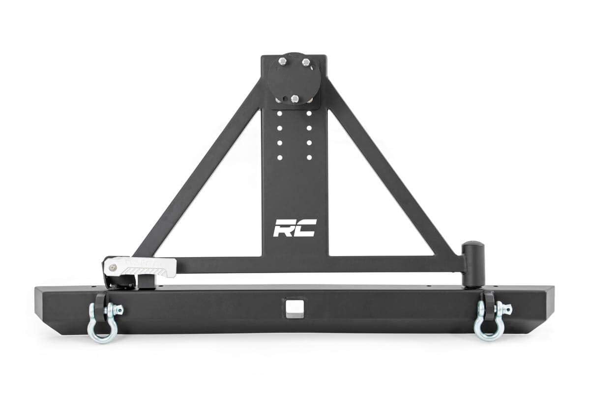 Rear Bumper Rough Country w/Tire Carrier for Jeep Wrangler TJ/YJ (1987-2006)