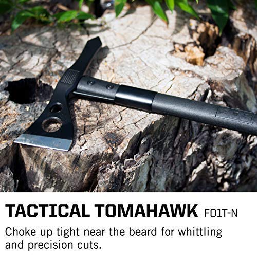 Tactical Tomahawk SOG- Throwing Hatchet, Versatile Survival Tactical Axe and Emergency Breaching Tool with Sheath (F01TN-CP)
