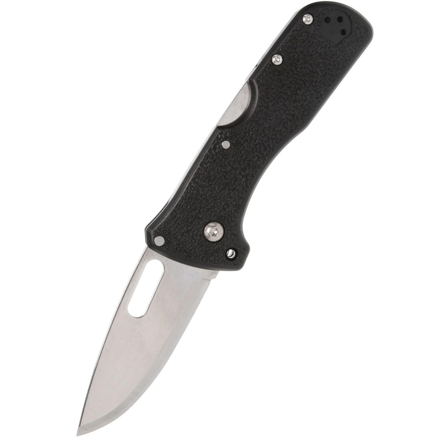 Cold Steel Durable Click N Cut Folder Hiking & Hunting Steel 5 Oz Compact 7" Long Folding Knife with Strong Lock & 2 Interchangeable Blades - Boxed Package