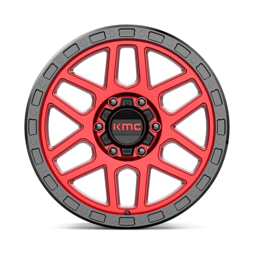 KMC Wheels 17X9 MESA 6X5.54.53 -12mm CANDY RED WITH BLACK LIP - KM54479068912N